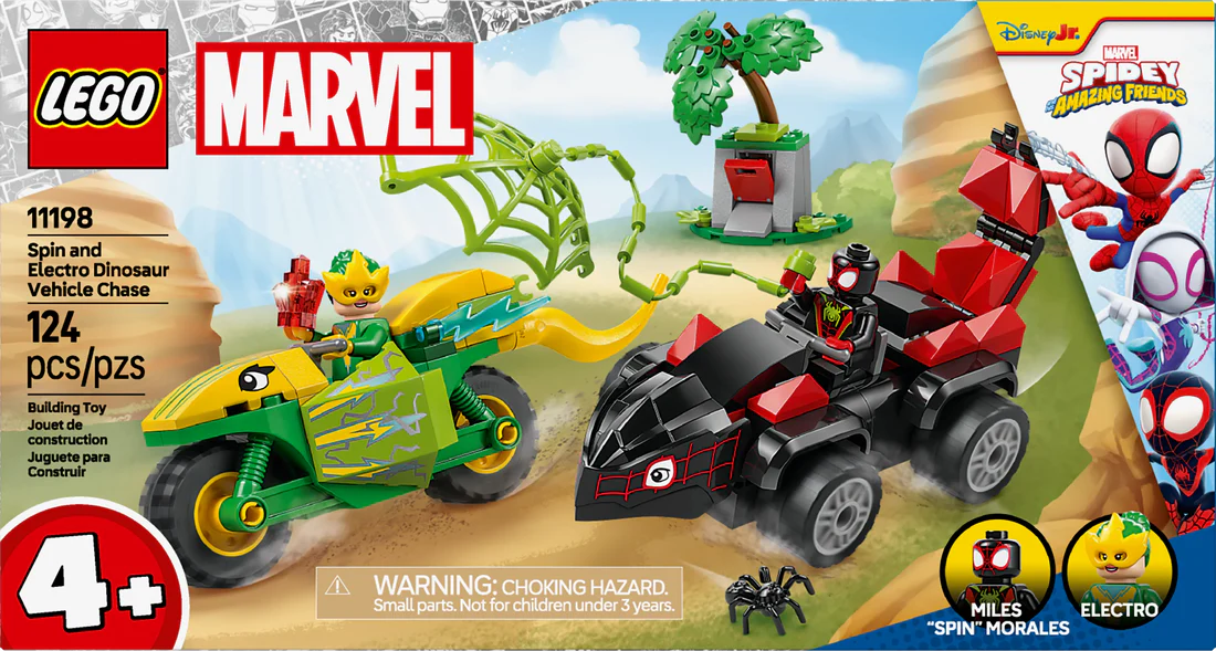 11198 - Spin and Electro Dinosaur Vehicle Chase