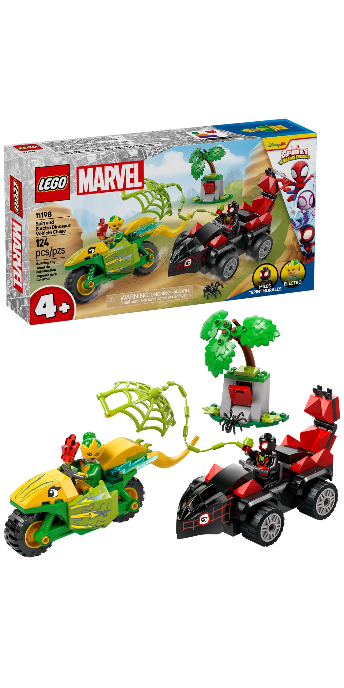 11198 - Spin and Electro Dinosaur Vehicle Chase