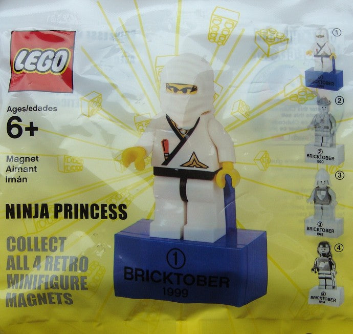 2856223 - Ninja Princess - 1 of 4 Bricktober Retro Magnets (Retired)