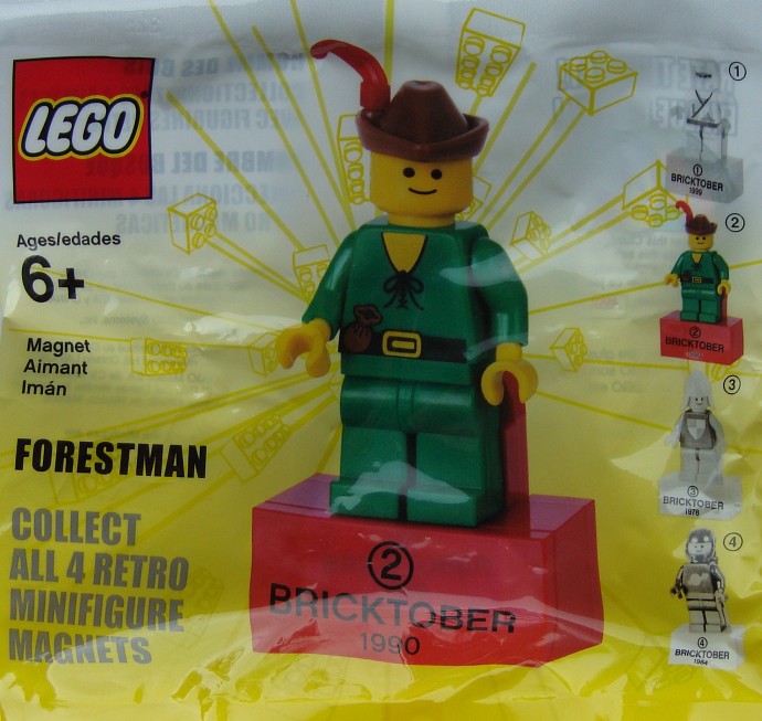 2856224 - Forestman - 2 of 4 Bricktober Retro Magnets (Retired)