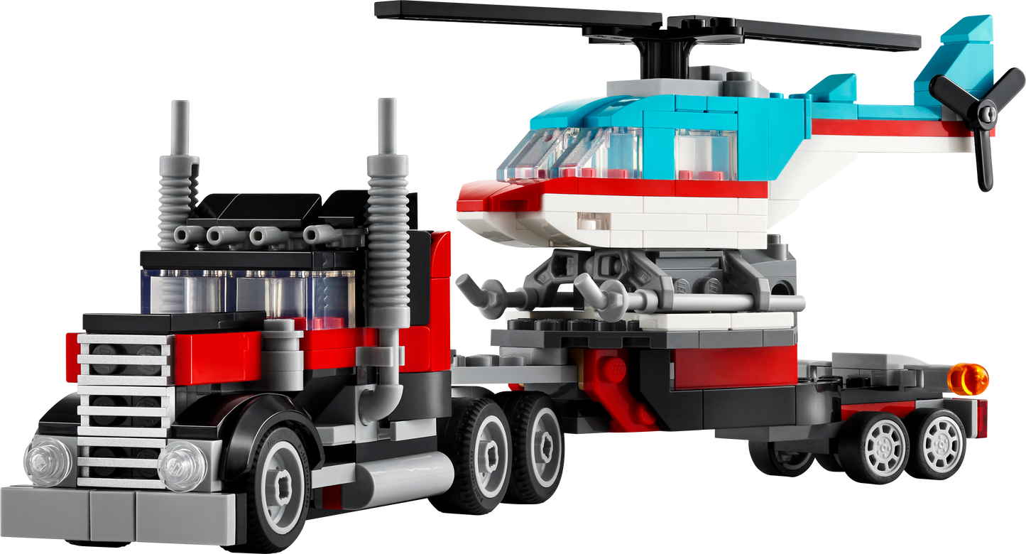 31146 - Flatbed Truck with Helicopter