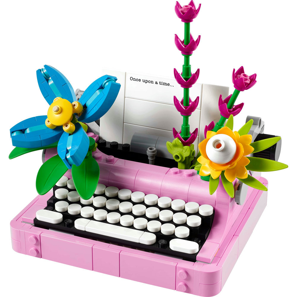 31169 - Typewriter with Flowers