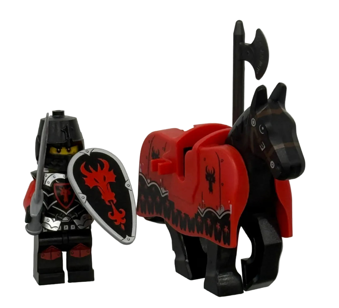 cas524set - Castle - Dragon Knight With Horse and Barding Set