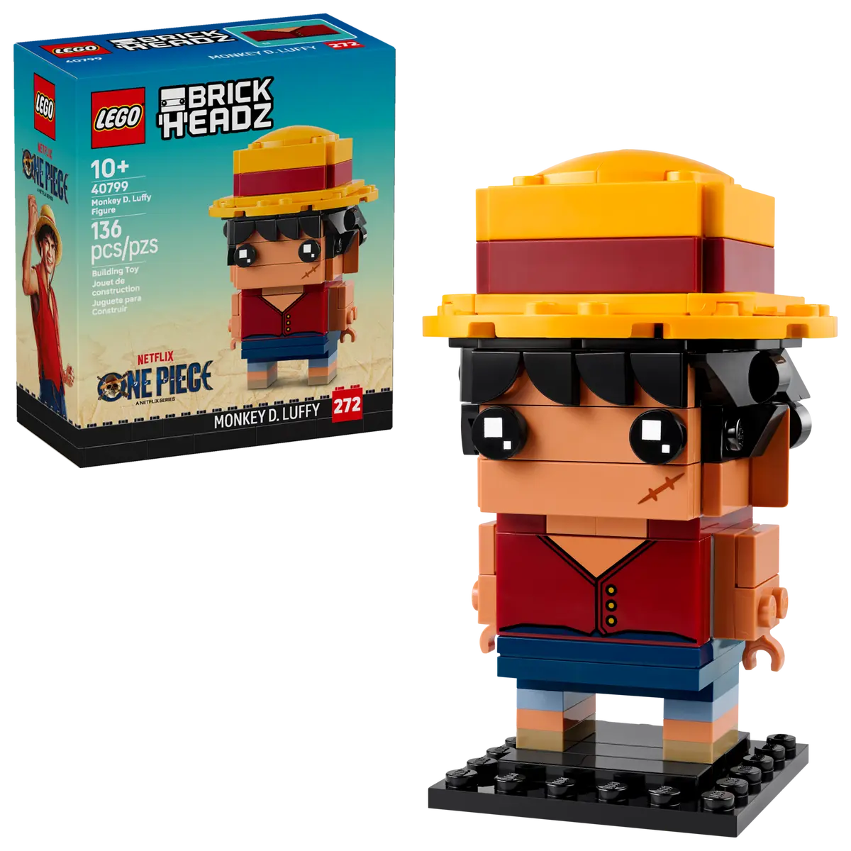 40799 - BrickHeadz: Monkey D. Luffy Figure - ND