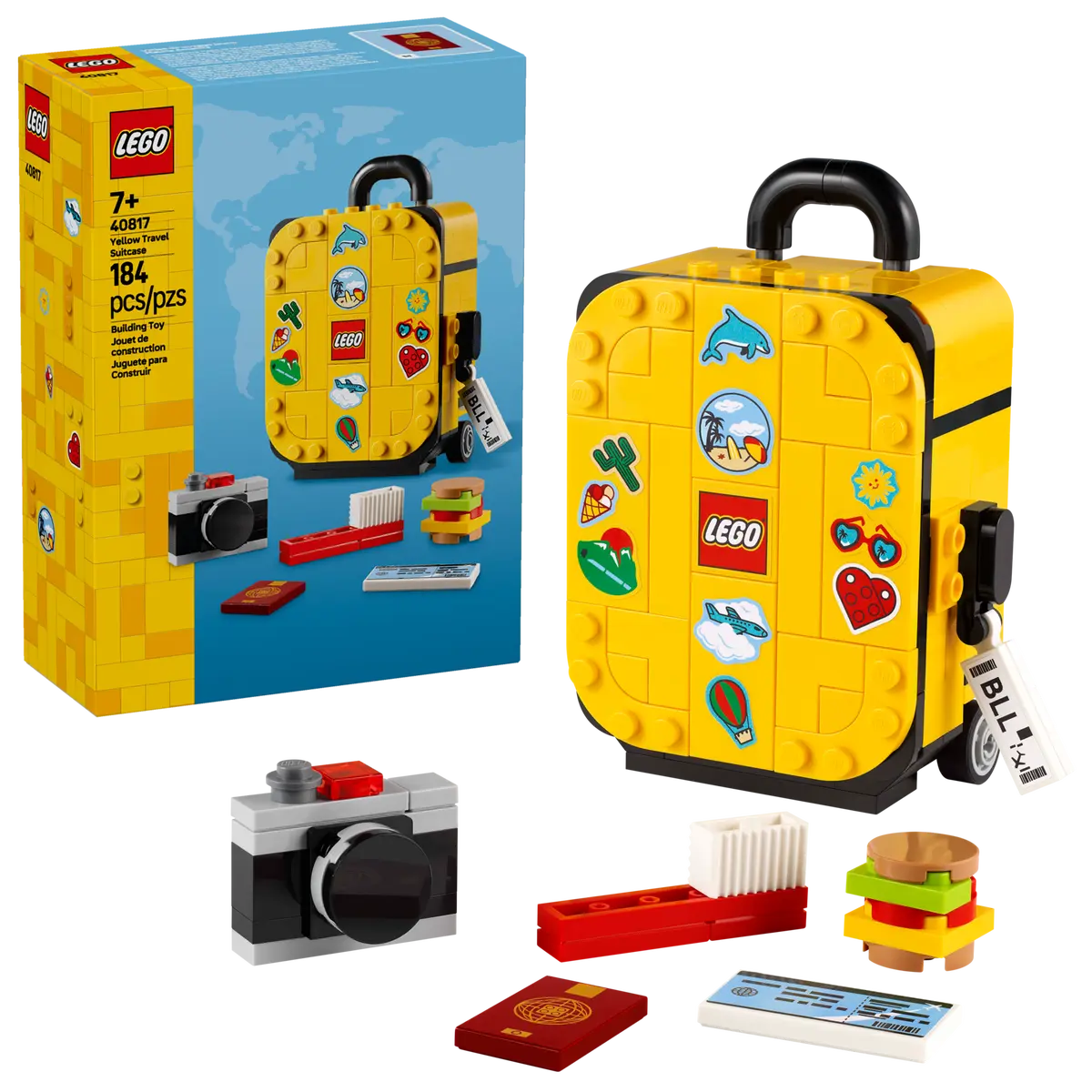 40817 - Yellow Travel Suitcase - ND