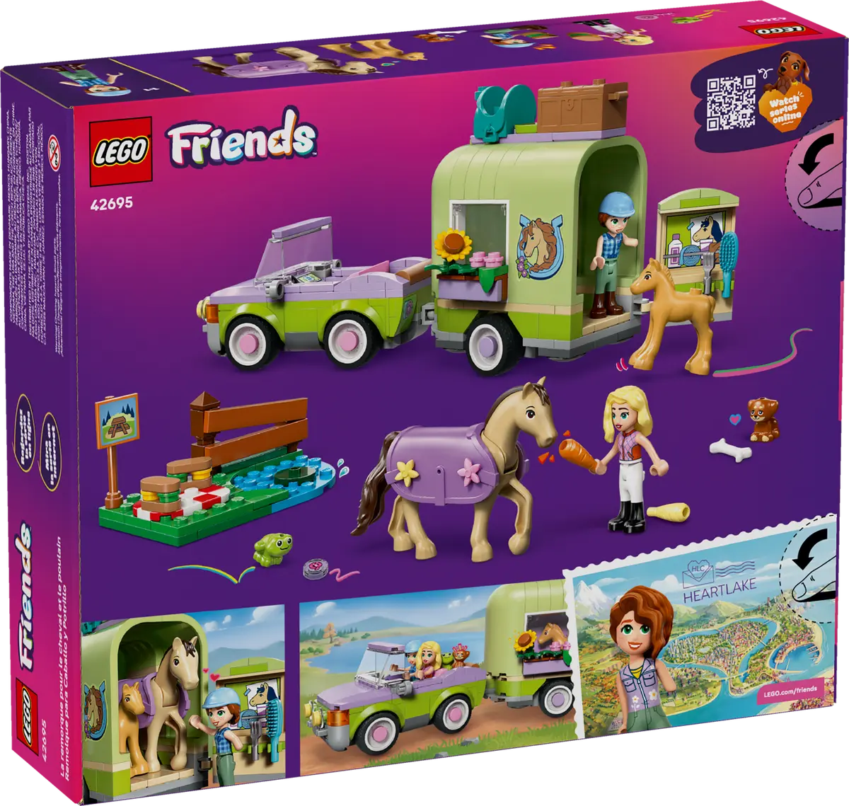 42695 - Horse & Baby Foal Trailer
