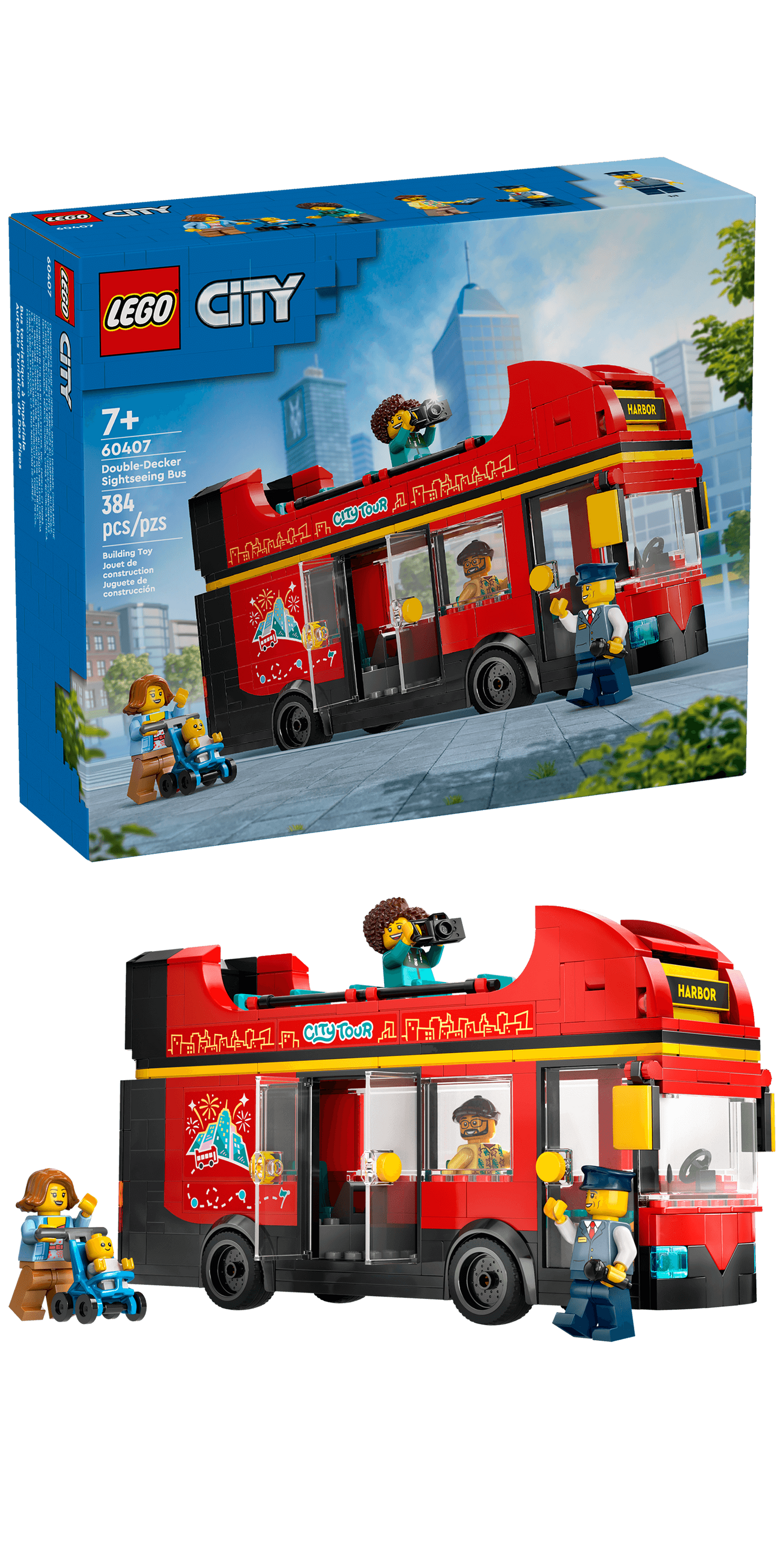 60407 - Red Double-Decker Sightseeing Bus