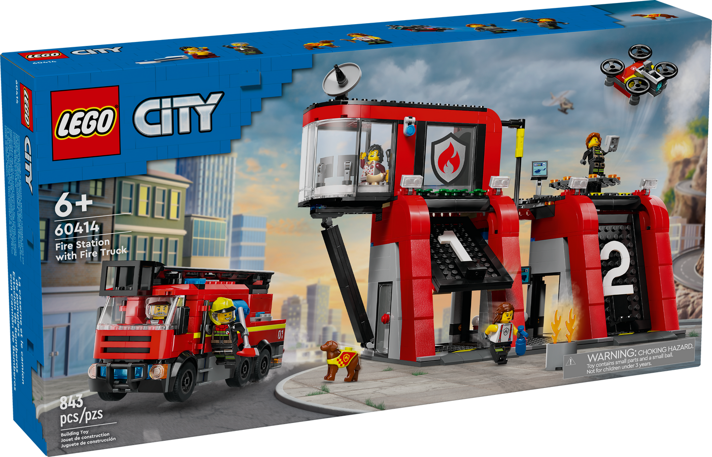 60414 - Fire Station with Fire Truck