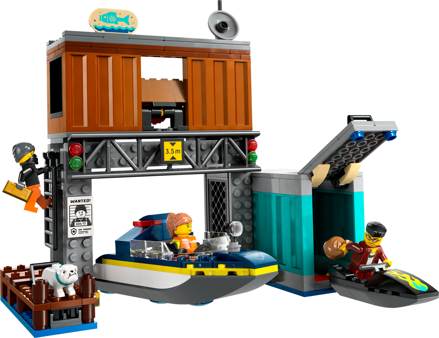 60417 - Police Speedboat and Crooks' Hideout