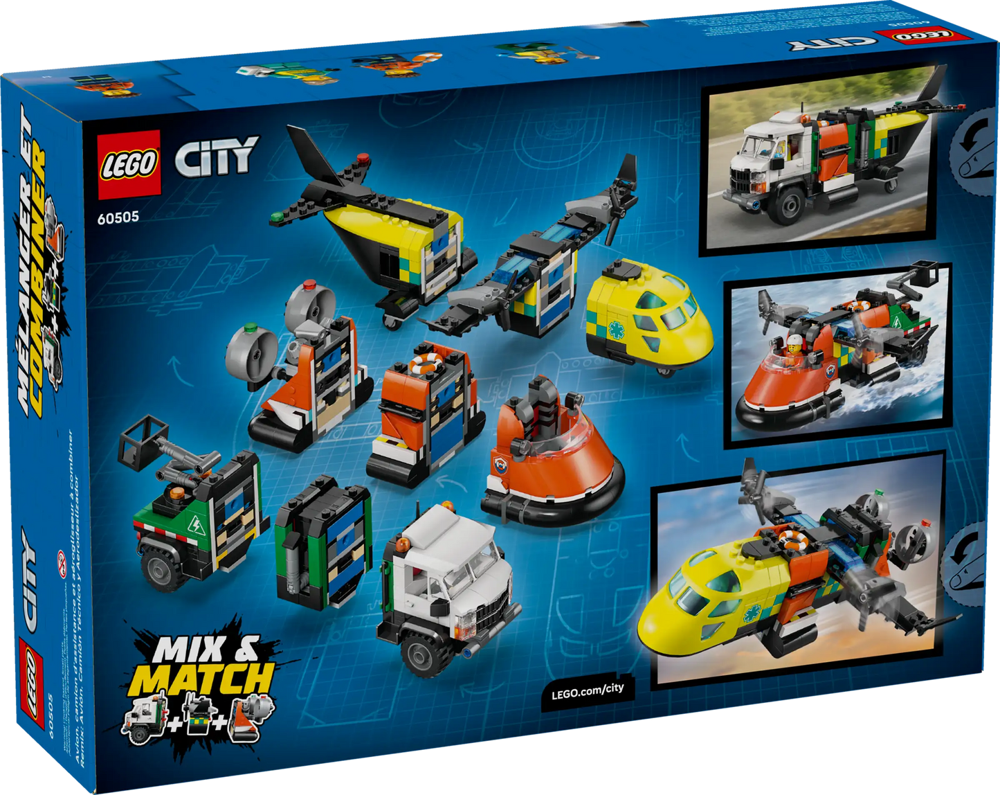 60505 - Airplane, Service Truck & Hovercraft Remix