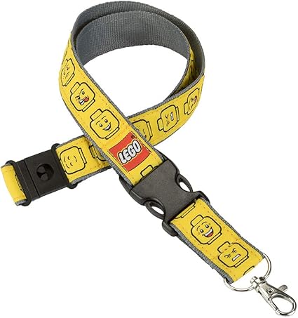Lego Lanyard, Yellow Minifigure Faces
