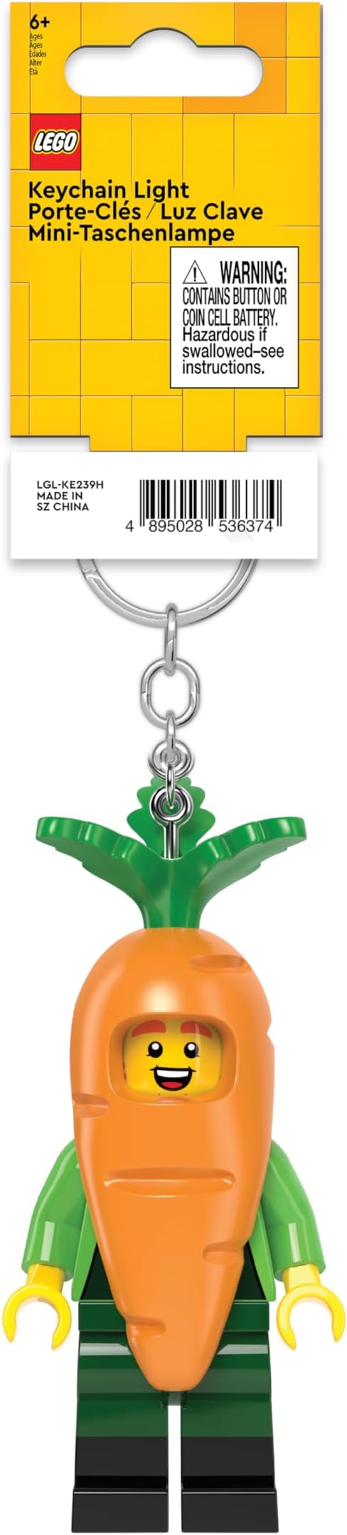 Carrot Mascot Keychain Light