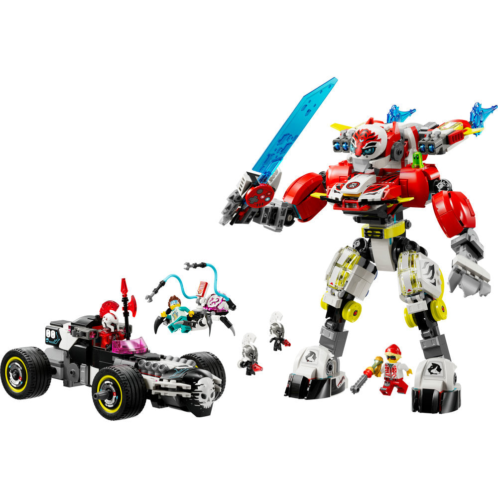 71497 - Cooper's Tiger Mech & Zero's Hot Rod Car - ND