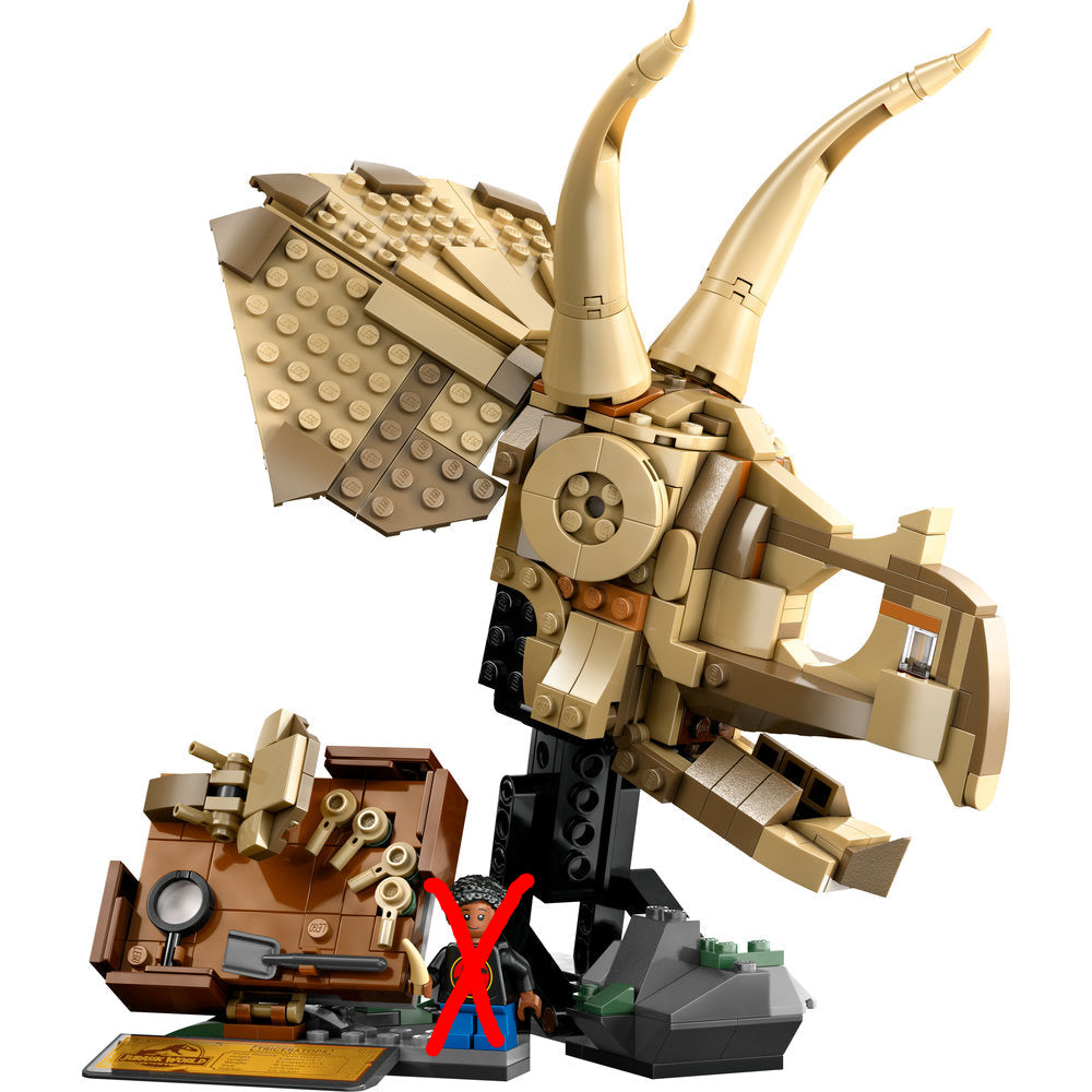 U76969 - Jurassic World Dinosaur Fossils: Triceratops Skull (Pre-Built)