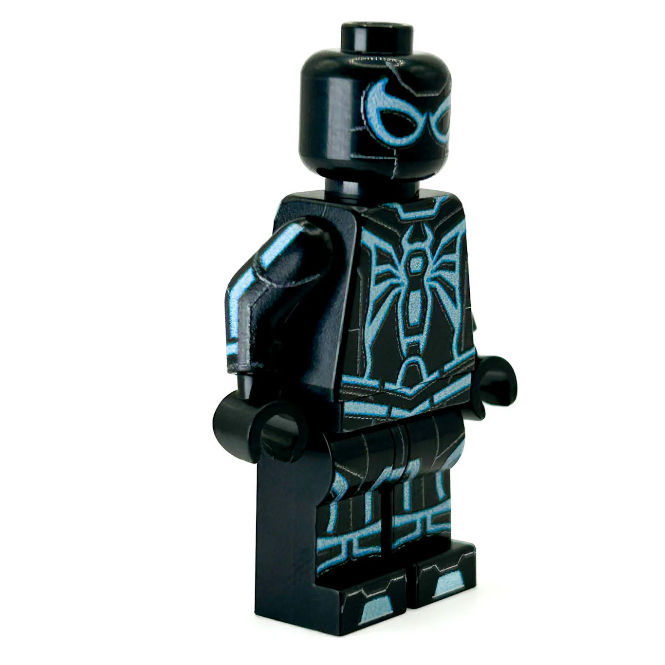 B3 - Spidey (Tron-Blue Variant) Custom Minifigure