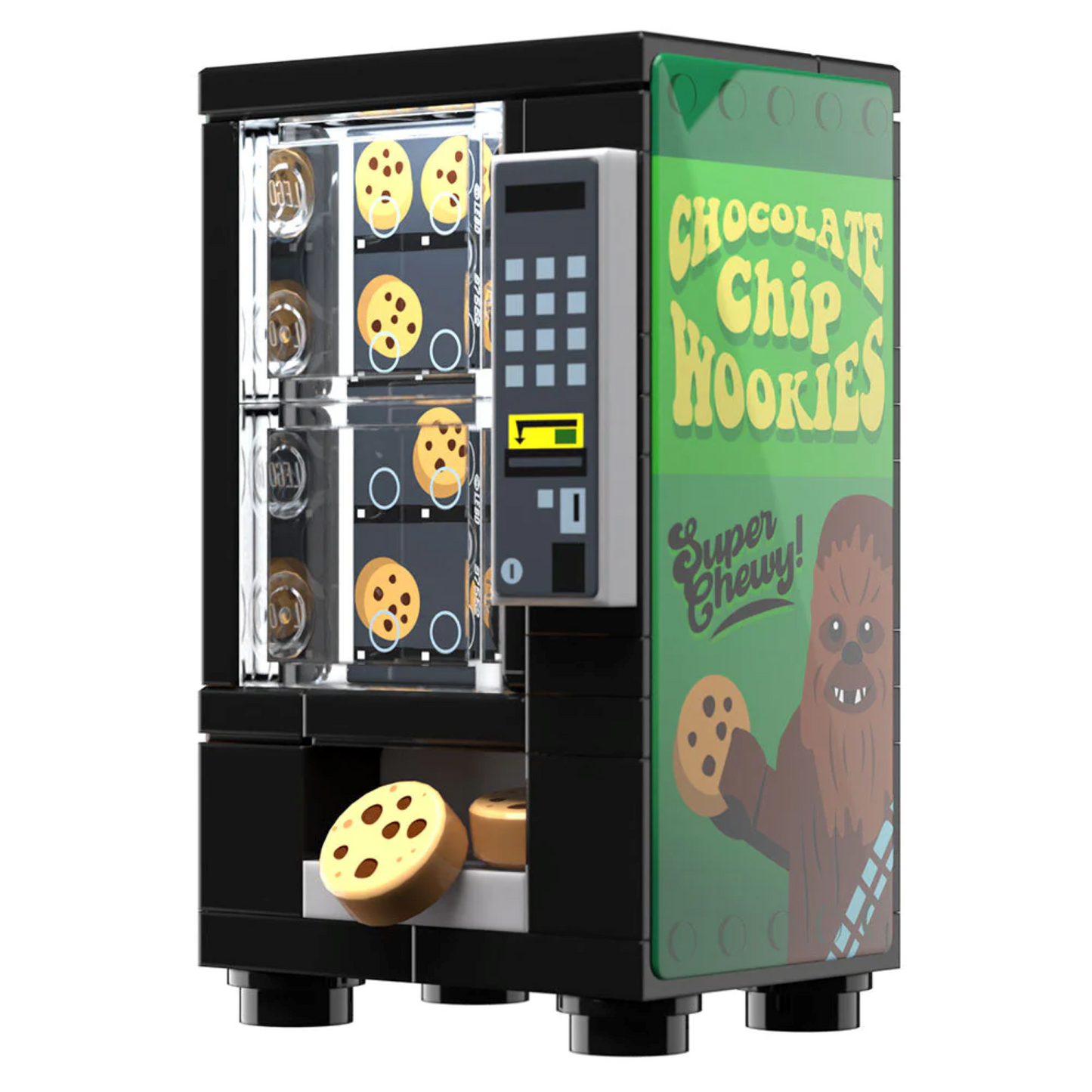 B3 Chocolate Chip Wookie Cookies Vending Machine Building Set made using LEGO parts