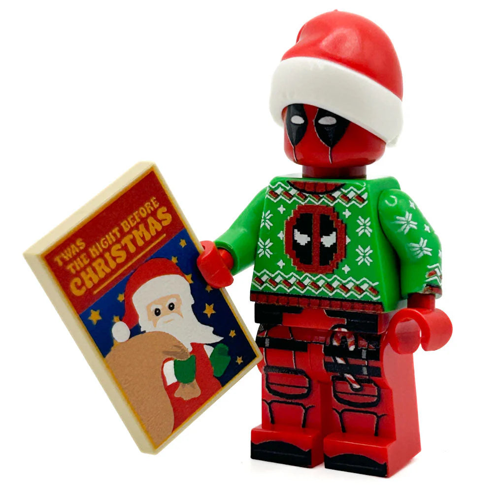 B3 - Custom Christmas Cheer Deadpool Minifig