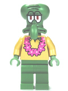 bob035 - Squidward - Pink Lei