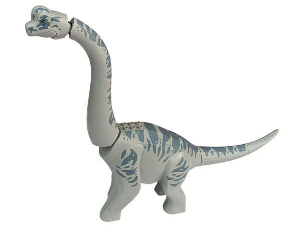 brach01 - Brachiosaurus with Sand Blue Stripes