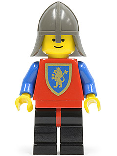 cas112 - Crusader Lion - Black Legs with Red Hips, Dark Gray Neck-Protector