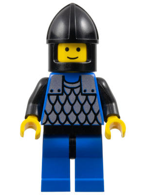 cas141 - Scale Mail - Blue, Blue Legs with Black Hips, Black Chin-Guard