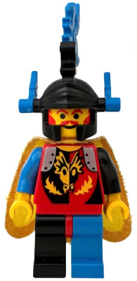 cas236 - Dragon Master - Blue Plumes, Cape