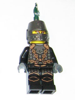 cas453 - Kingdoms - Dragon Knight Scale Mail with Chains, Helmet Closed, Bared Teeth
