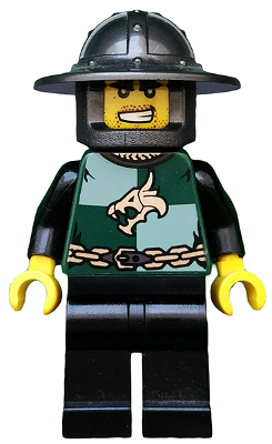 cas455 - Kingdoms - Dragon Knight Quarters, Helmet with Broad Brim, Bared Teeth