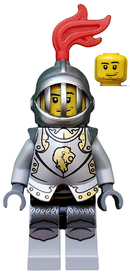 cas499 - Kingdoms - Lion Knight Armor with Lion Head, Helmet with Fixed Grille