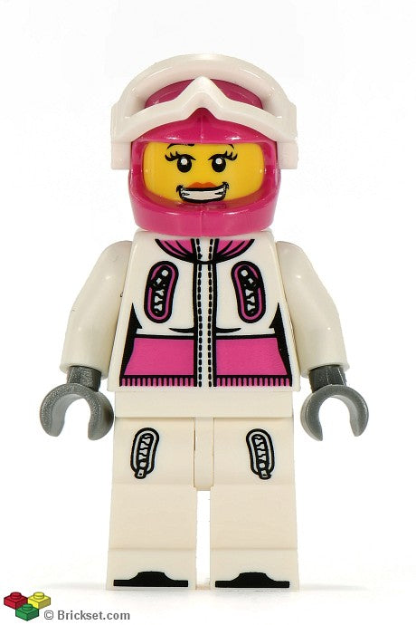 col039 - Snowboarder, Series 3 (Minifigure Only without Stand and Accessories)