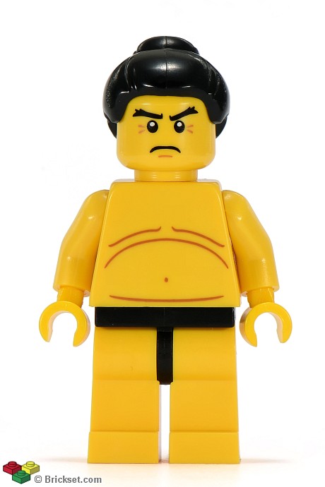 col043 - Sumo Wrestler, Series 3 (Minifigure Only without Stand and Accessories)