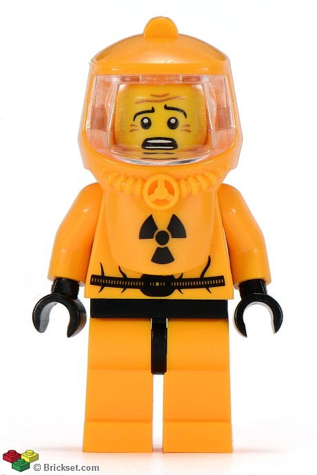 col061 - Hazmat Guy, Series 4 (Minifigure Only without Stand and Accessories)