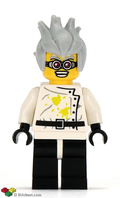 col064 - Crazy Scientist, Series 4 (Minifigure Only without Stand and Accessories)
