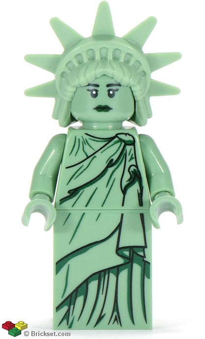 col084 - Lady Liberty, Series 6 (Minifigure Only without Stand and Accessories)