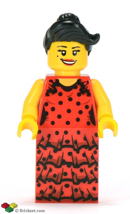 col086 - Flamenco Dancer, Series 6 (Minifigure Only without Stand and Accessories)