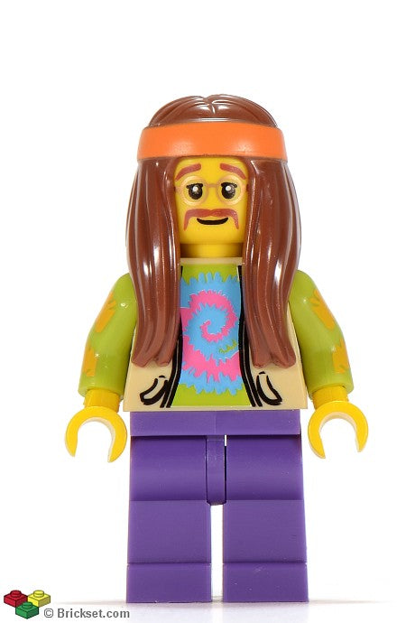 col107 - Hippie, Series 7 (Minifigure Only without Stand and Accessories)