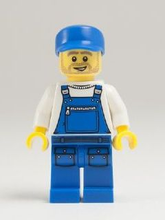col144 - Plumber, Series 9 (Minifigure Only without Stand and Accessories)