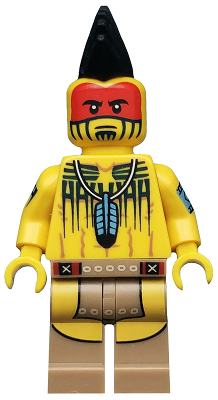 col149 - Tomahawk Warrior, Series 10 (Minifigure Only without Stand and Accessories)