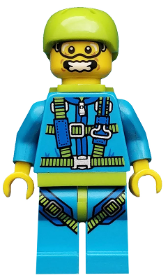 col150 - Skydiver, Series 10 (Minifigure Only without Stand and Accessories)