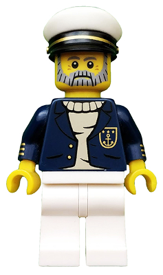 col154 - Sea Captain, Series 10 (Minifigure Only without Stand and Accessories)