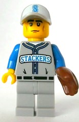 col157 - Baseball Fielder, Series 10 (Minifigure Only without Stand and Accessories)