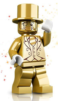 col161 - Mr. Gold, Series 10 (Minifigure Only without Stand and Accessories)
