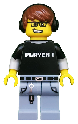 col182 - Video Game Guy, Series 12 (Minifigure Only without Stand and Accessories)