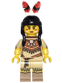 col232 - Tribal Woman, Series 15 (Minifigure Only without Stand and Accessories)