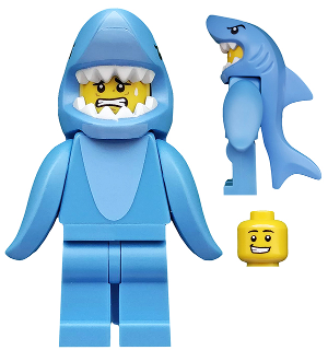 col240 - Shark Suit Guy, Series 15 (Minifigure Only without Stand and Accessories)