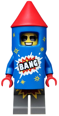 col316 - Firework Guy, Series 18 (Minifigure Only without Stand and Accessories)