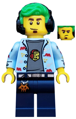 col341 - Video Game Champ, Series 19 (Minifigure Only without Stand and Accessories)