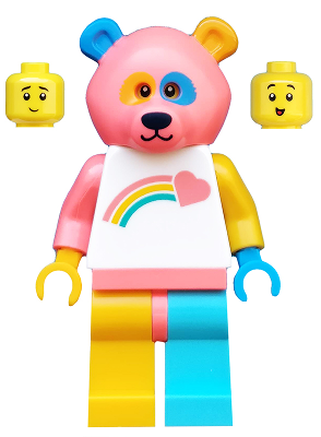 col356 - Bear Costume Guy, Series 19 (Minifigure Only without Stand and Accessories)