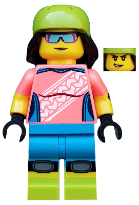 col357 - Mountain Biker, Series 19 (Minifigure Only without Stand and Accessories)