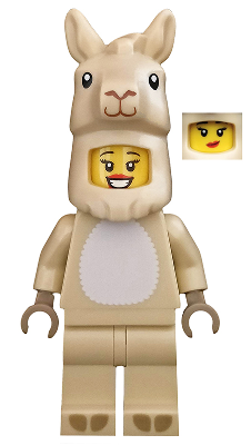 col364 - Llama Costume Girl, Series 20 (Minifigure Only without Stand and Accessories)